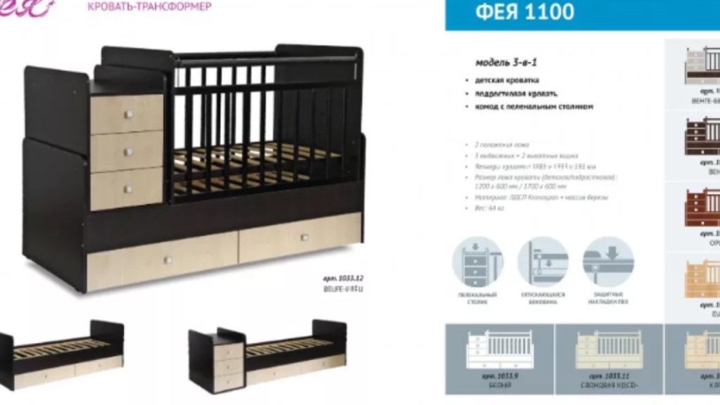 Кроватка трансформер фея 1100 инструкция по сборке Кроватка трансформер фея 1100 инструкция по сборке